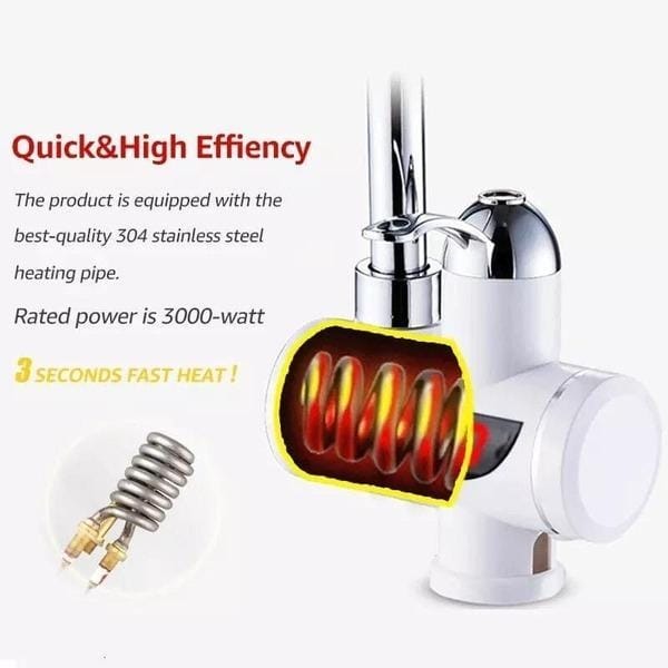 Portable Electric Hot Water Heater Faucet - Instant Heating Solution