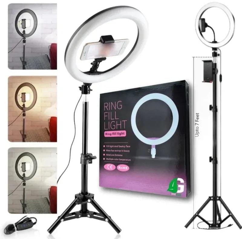 26cm Ring Light With Tripod Stand